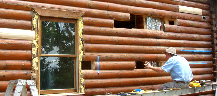 Log Home Repair Charlottesville City, Virginia