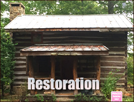 Historic Log Cabin Restoration  Charlottesville City, Virginia